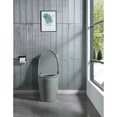 thumbnail image 3 of Holaki 15 5/8 Inch 1.1/1.6 GPF Dual Flush 1-Piece Elongated Toilet with Soft-Close Seat - Light Grey, 3 of 7