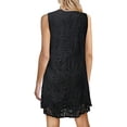 thumbnail image 4 of Robe Élégante en Dentelle Florale Sans Manches Col Rond Robe de Cocktail Formelle Robe de Soirée Robe d'Invité de Mariage, 4 of 7