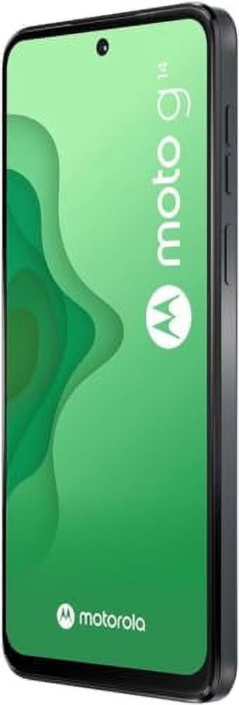 Motorola Moto G14 LTE GSM Unlocked, 6.5" Display, Android 13, 50MP, Global ROM (4GB+128GB Steel Gray)