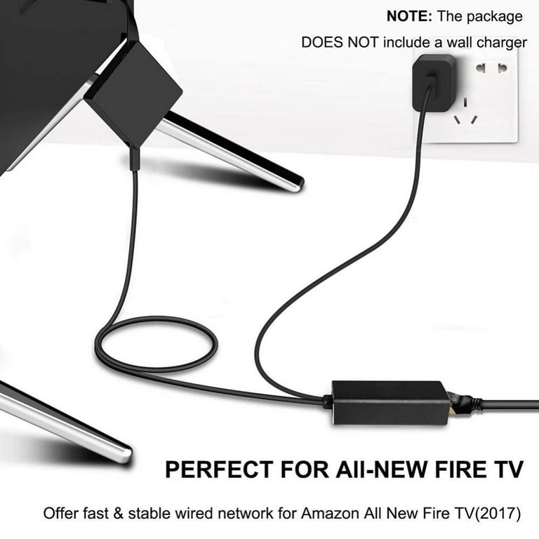  Weixinke Adaptador Ethernet para Fire TV Stick (2ª generación),  nuevo Fire TV (2017), Chromecast Ultra / 2/1 / Audio, Google Home Mini, adaptador  de red USB A a RJ45 de 100