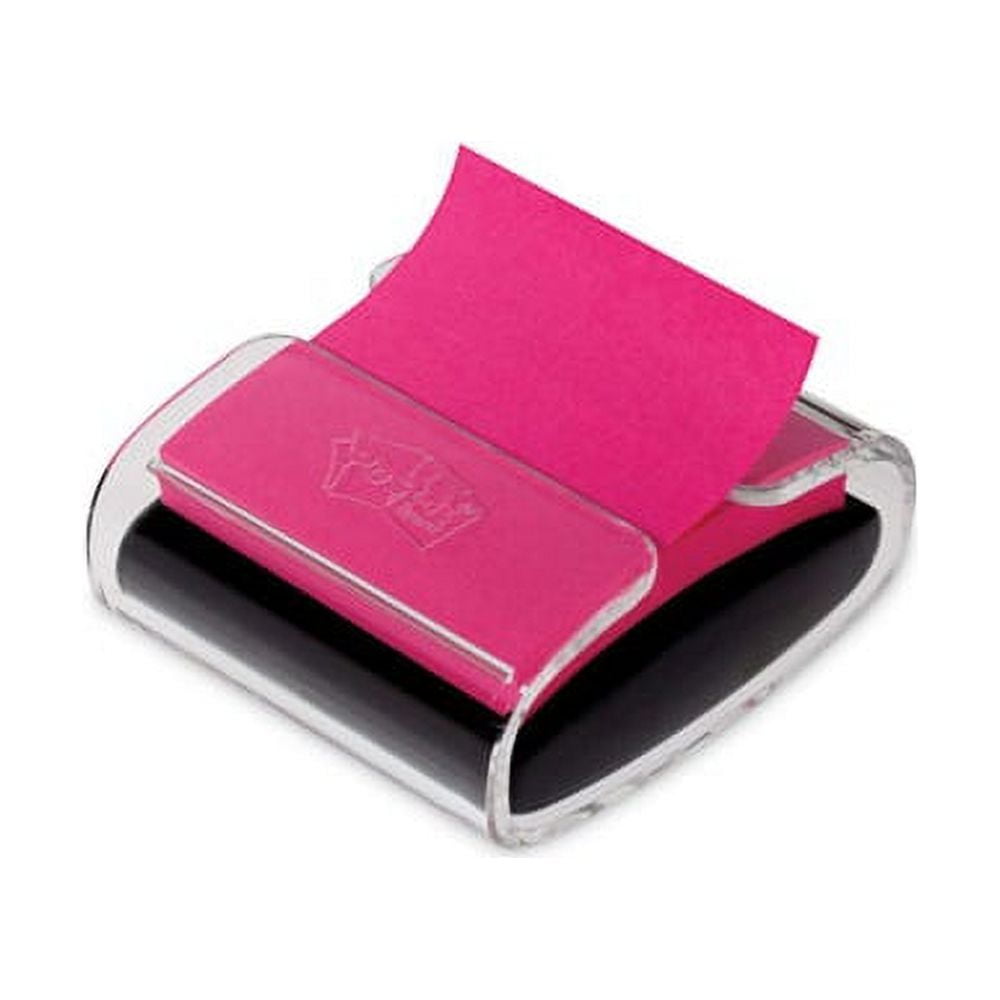 Post-it Pop-up Notes Super Sticky Pop-Up Notes Wrap Dispenser, 3 x 3, Black/Clear (WD330BK)