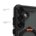 thumbnail image 6 of UAG Samsung Galaxy S25 Case 6.2" with Kickstand Plasma XTE - Compatible with Magnetic Charging Transparent Rugged Military Drop Tested Protective Cover, Black/Orange, 6 of 9