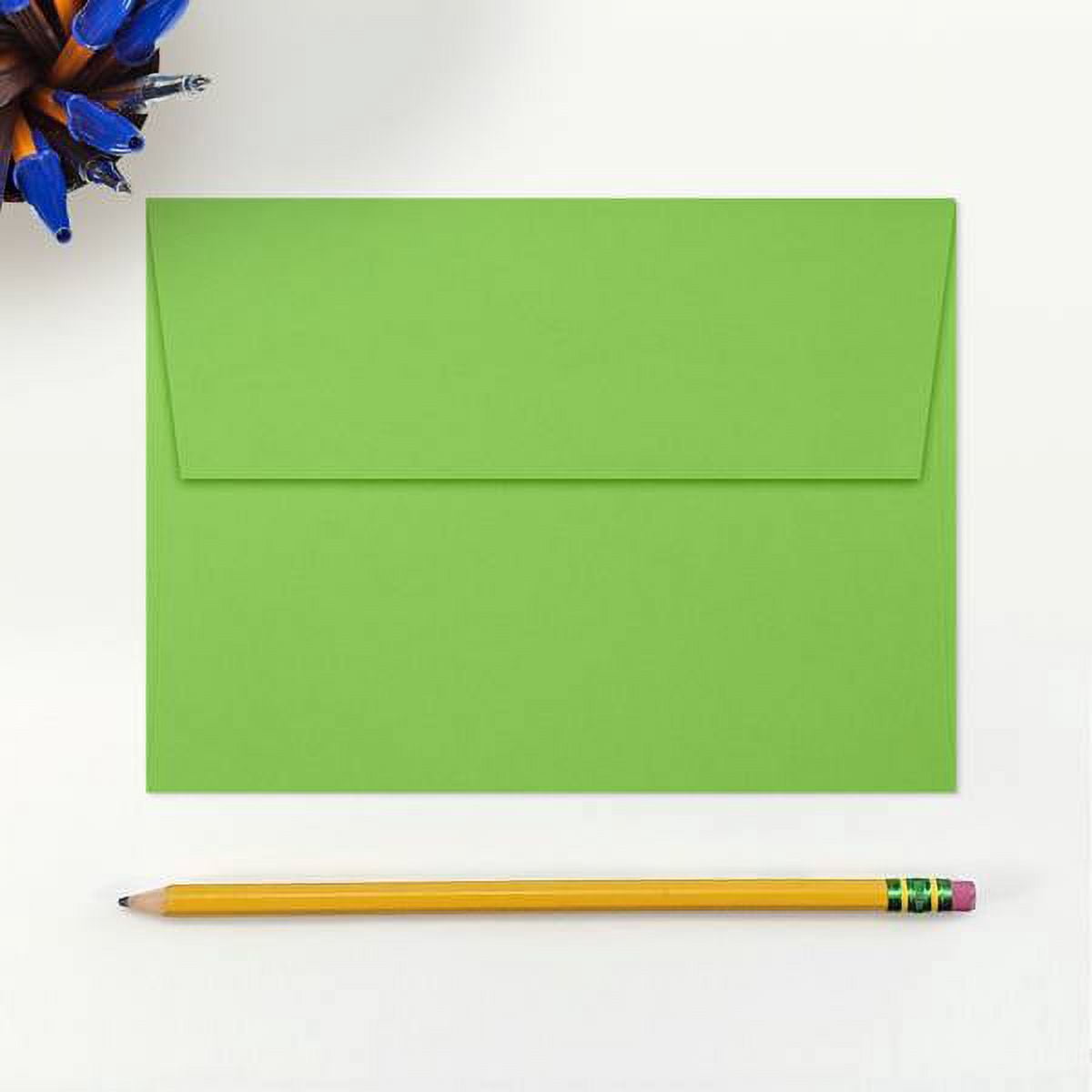 LUXPaper A7 Invitation Envelopes, 5 1/4 x 7 1/4, Limelight, 250/Pack