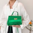 thumbnail image 5 of Bolso de mano para mujer, Bolso de mano de piel sintética, elegante Bolso bandolera (verde), 5 of 5