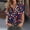 A85 Navy, variant on Patriotic Button Down Shirt for Women Short Sleeve Loose Fit Summer Casual 4th of July Blouses USA Tops American Flag Stars Red White and Blue Clothes