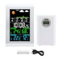 thumbnail image 2 of Digital Weather Clock, Weather Clock Clear Display Practical  for Indoor Outdoor, 2 of 7