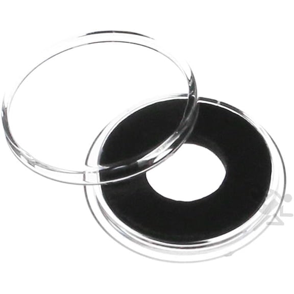(10) Air-tite 12mm Black Ring Coin Capsules for 2 Mexican Peso Gold Coins by OnFireGuy