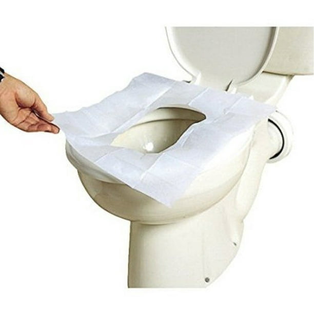  50 Pack Disposable Plastic Toilet Seat Cover Non Slip