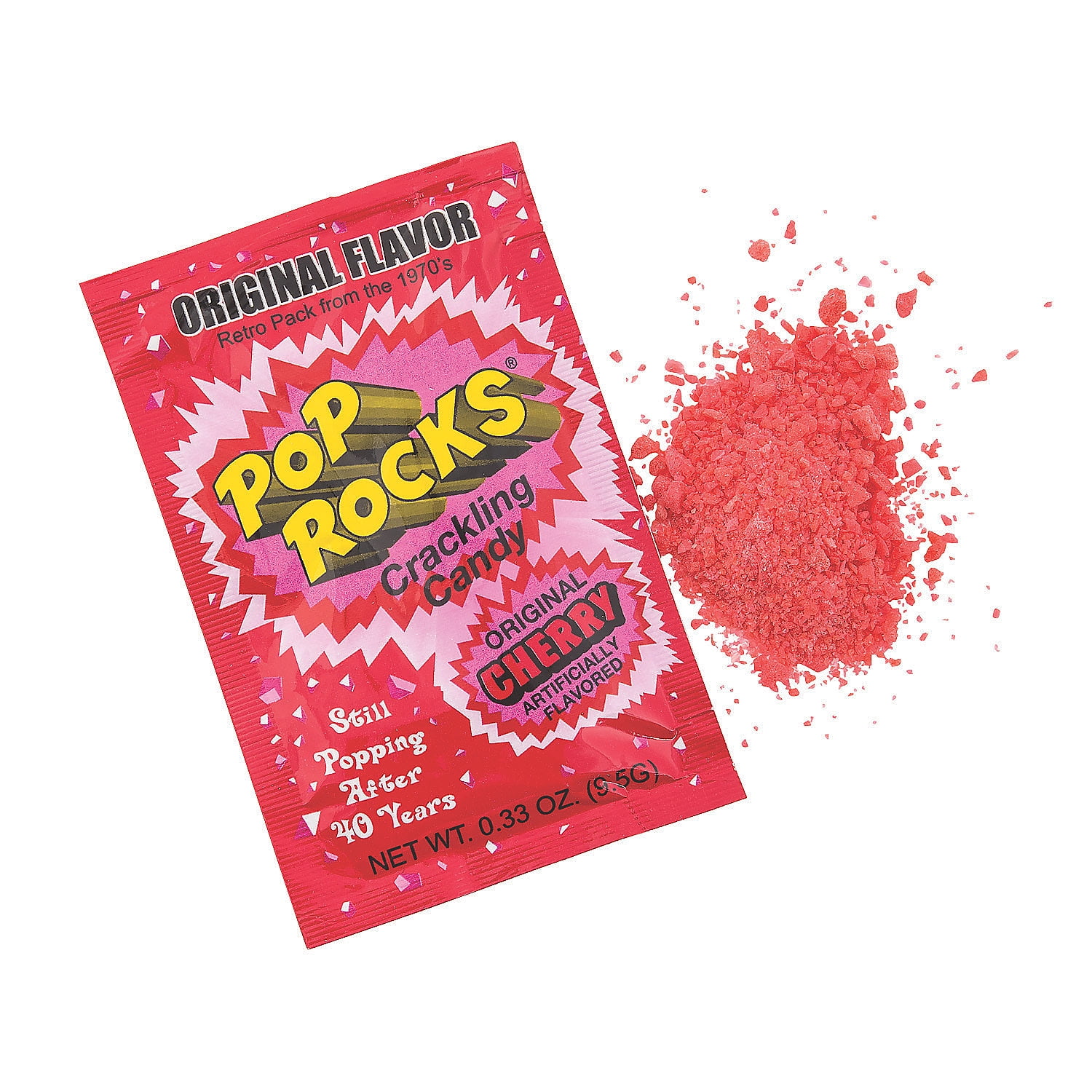 Pop Rocks® Cherry Hard Candy, Edibles, Party Supplies, 24 Pieces