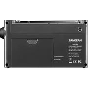 Sangean AM/FM Stereo Dig ital Tuning Portable Radio, Sleep & Snooze Alarm, Gray-Black