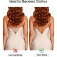 thumbnail image 4 of YANDW Strapless Lightly Padded Full Figured Coverage Bra Clear Back Multiway Invisible Straps Backless Brassiere for Women, 4 of 7
