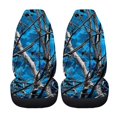 thumbnail image 5 of XYZCANDO Blue Camo Tree Pattern Car Seat Covers for Woman Waterproof Front Seat Cover Auto Accessories All Seasons Use, for Truck Van SUV, 5 of 10