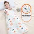 thumbnail image 4 of Mosebears Sleep Sack Baby Winter Wearable Blanket with 2-Way Zipper,2.5 TOG Cotton Sleep Sack Unisex (0-6 Months), 4 of 8