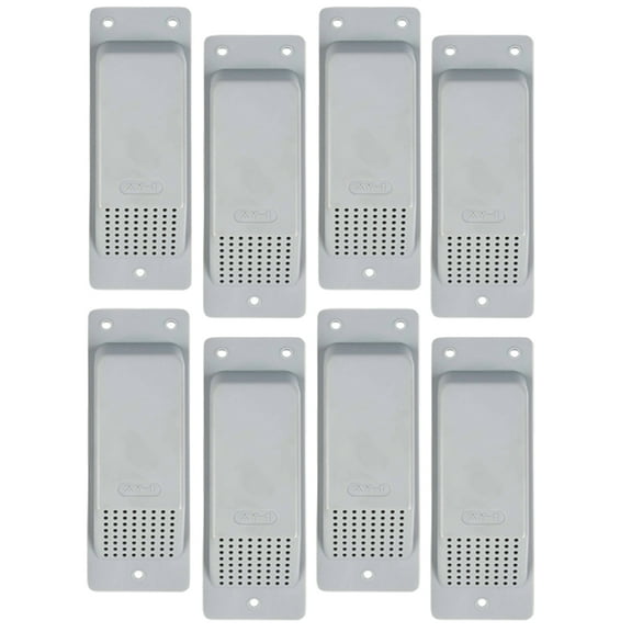 (8 Pack) Shipping Container Air Vent, Cross Flow Ventilation - Light Grey