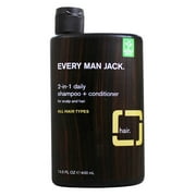 Every Man Jack 2-1 Daily Shampoo + Conditioner for Scalp and Hair, Sandalwood, 13.5 oz