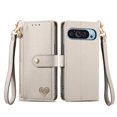 thumbnail image 2 of HLONK Wallet Case Compatible for  Pixel 9 / 9 Pro Fold Case with Card Slots Strap & Kickstand Leather with Zipper Shockproof Slim Cover Phone Case for  Pixel 9 / 9 Pro Fold Wallet Case Gr, 2 of 7