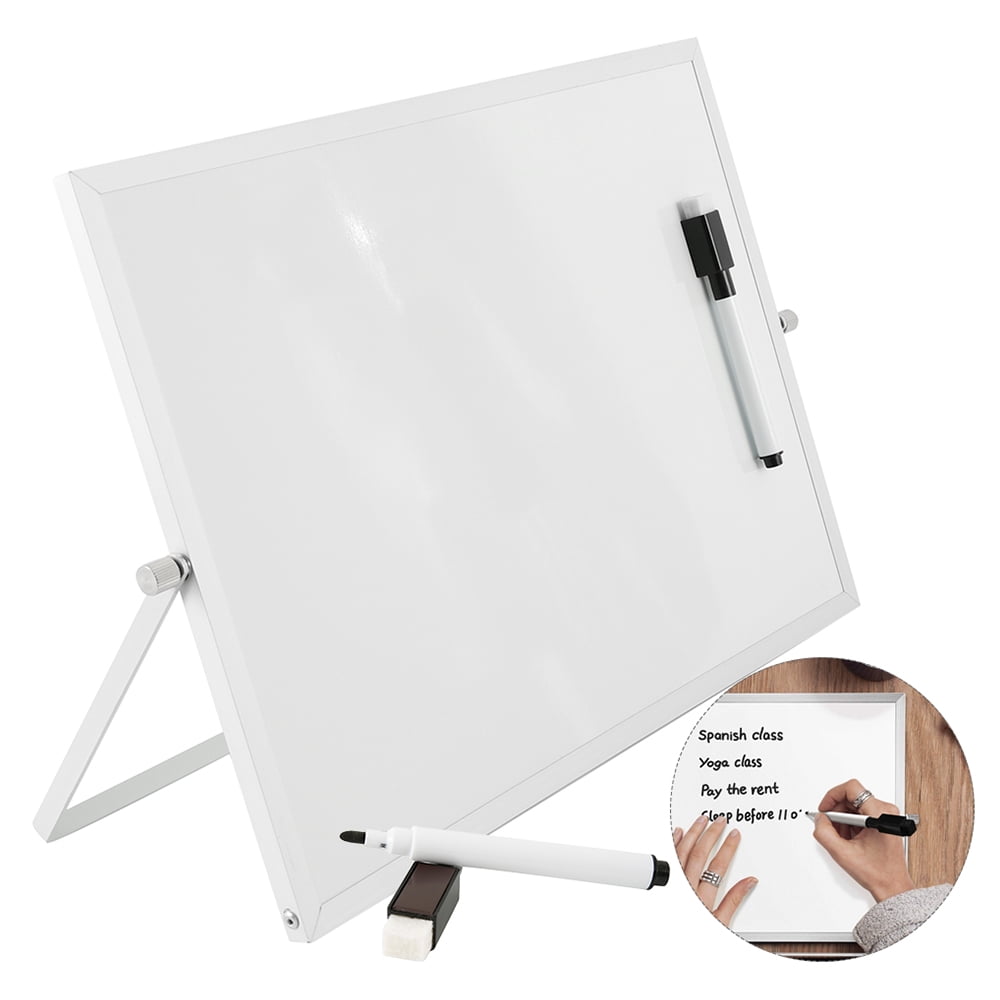 Harupink Small Whiteboards Mini Desktop WhiteBoard with Stand Dry Erase