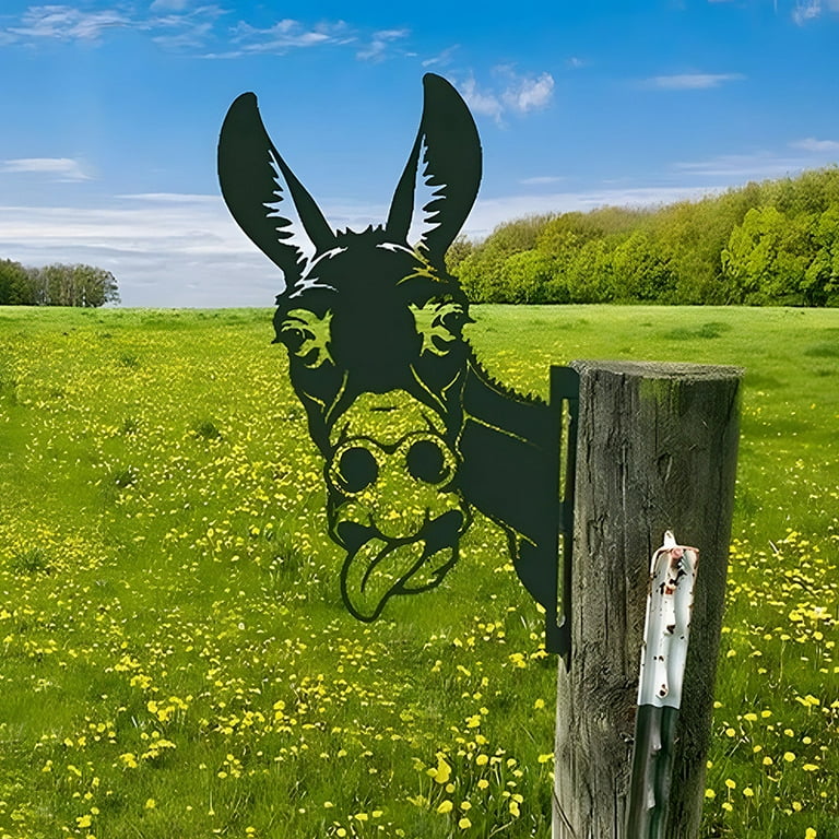 NGTEVOOS Clearance Metal Art Farm Garden Decor Garden Fence Decoration Outdoor Decoration for Farmhouse Yard Outdoor Statue Ornament for Yard Patio