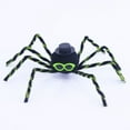 thumbnail image 3 of SLYNSHome Halloween Spiders Ornaments,Lifelike Hairy Spiders Mini Fake Spiders Simulation,Spider Props for Indoor Outdoor Halloween Party Yard Window Hallowmas Decorations (Green), 3 of 4