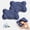 Dark Blue, variant on ILHHTCN Cloud Pillow 2 Pack Set, Ergonomic Memory Foam Cervical Support Pillow with Dual Height 3 Zone Contour Design, Breathable Washable Cover Contour Bed Pillows for Side, Back & Stomach Sleepers