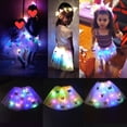 thumbnail image 4 of Tutú de hada con luz de mariposa para niña, falda LED, corona de flores brillantes, diadema, regalo de cumpleaños de Halloween, disfraz de fiesta de lujo, 4 of 4
