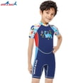 thumbnail image 4 of Niños con traje de buceo traje de buceo de una pieza de solprotección solar Frío Cuerpo sentado dibujos animados Traje de baño Surfing Swimwear para nadar Buceo M Noticed OD003649-02, 4 of 7