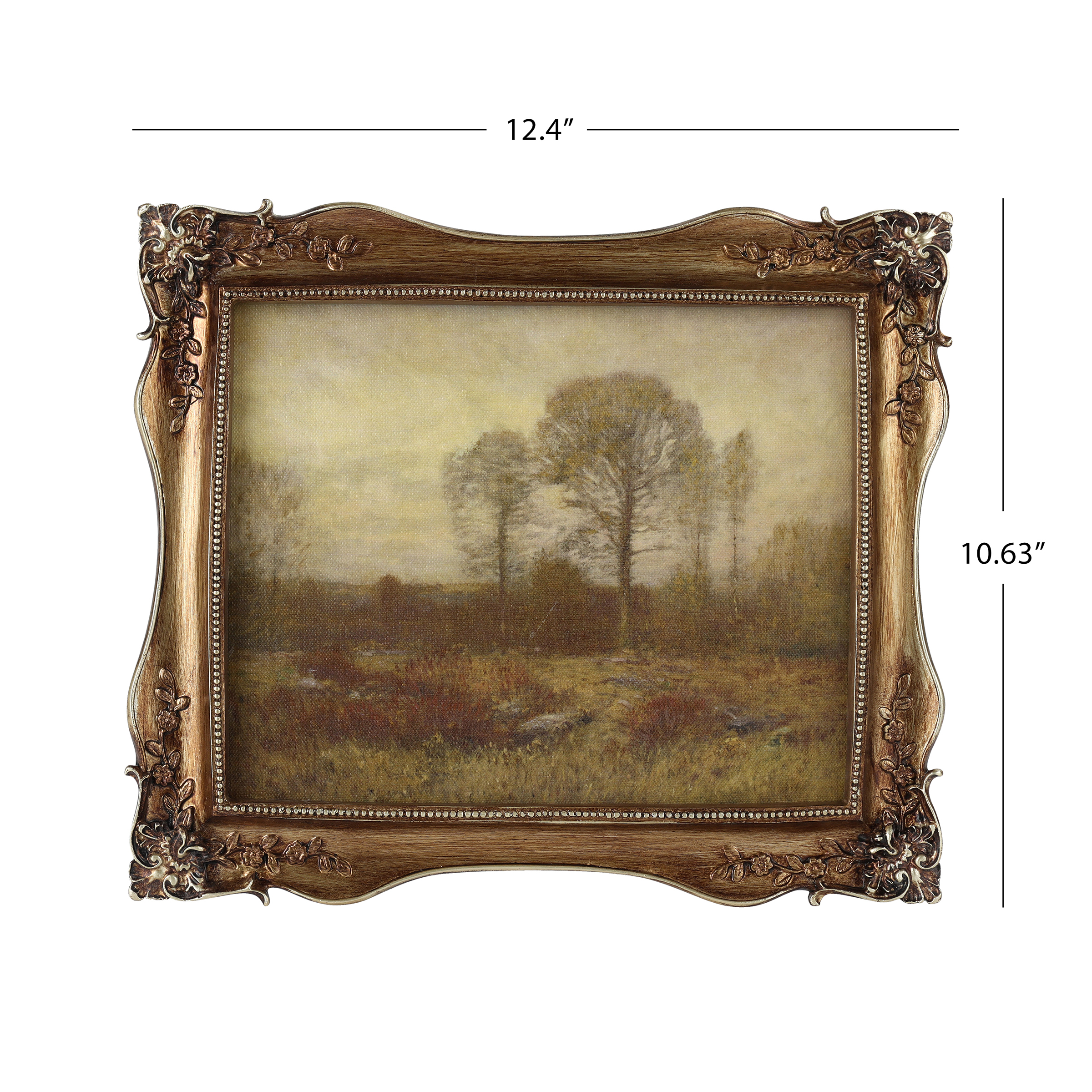 Home Decor Collection Ornate Gold Framed Fall Landscape Canvas Art photo 5
