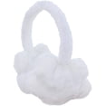 thumbnail image 1 of Adjustable Unisex Winter Earwarmers Star Fur Earmuffs - White, 1 of 3
