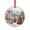 Pattern-2, variant on Watercolor Painting Of London Glass Christmas Ornament Holiday Decor And Xmas Gifts Ideas London Lovers Christmas Ornament Round Glass