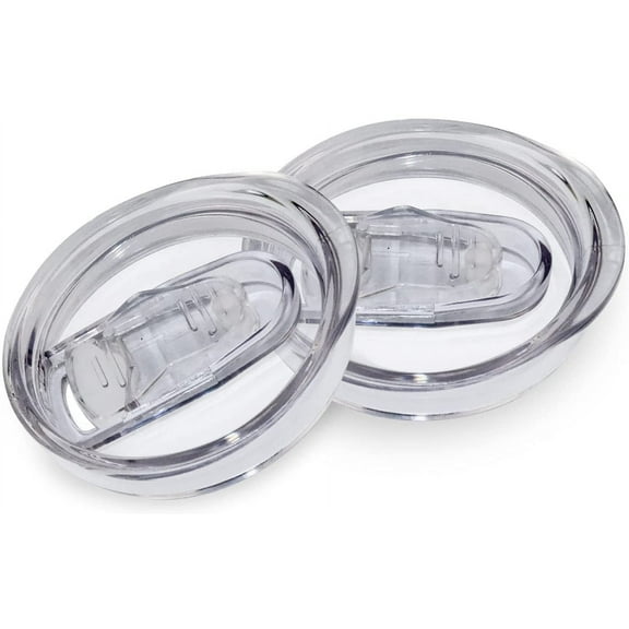 2 Pack 12oz Wine Tumbler Replacement Lids, Spill-Proof Silicone Sliding Covers, BPA Free