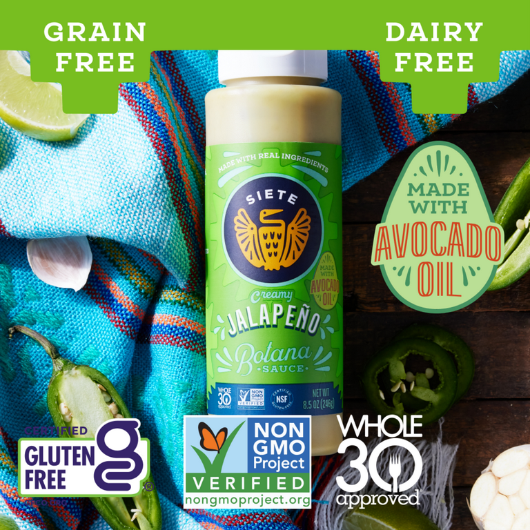 Siete Family Foods, Creamy Jalapeno Botana Sauce, 8.5 oz