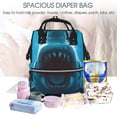 thumbnail image 5 of Gaeub Open-Mouthed Shark Print Mummy Diaper Bag Backpack,Durable Maternity Baby Nappy Casual Shoulder Bags,Travel Hiking Outdoor Pack, 5 of 6