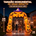 thumbnail image 3 of Inflable Halloween Arco Calabaza Bruja Gigante 3.66m Luz Led, 3 of 10