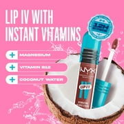 NYX Professional Makeup Lip IV Hydrating Lip Gloss Stain with Coconut Water, Hydra Honey, 0.16 fl oz