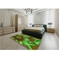 thumbnail image 4 of Ahgly Company Indoor Rectangle Patterned Green Apple Green Area Rugs, 5' x 8', 4 of 6