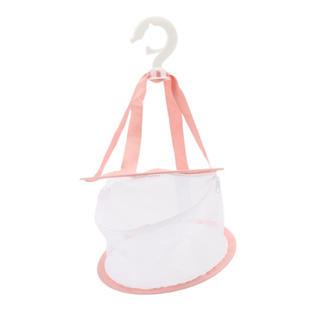 1 Pc Cesta de Secado de Ropa Duradera para el Balcón de la Lavandería 5.51"x7.87" 5.6L Rosa