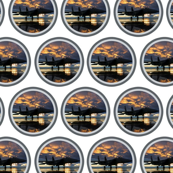 Aircraft Jet Fighter at Sunset Air Force Premium Gift Wrap Wrapping Paper Roll
