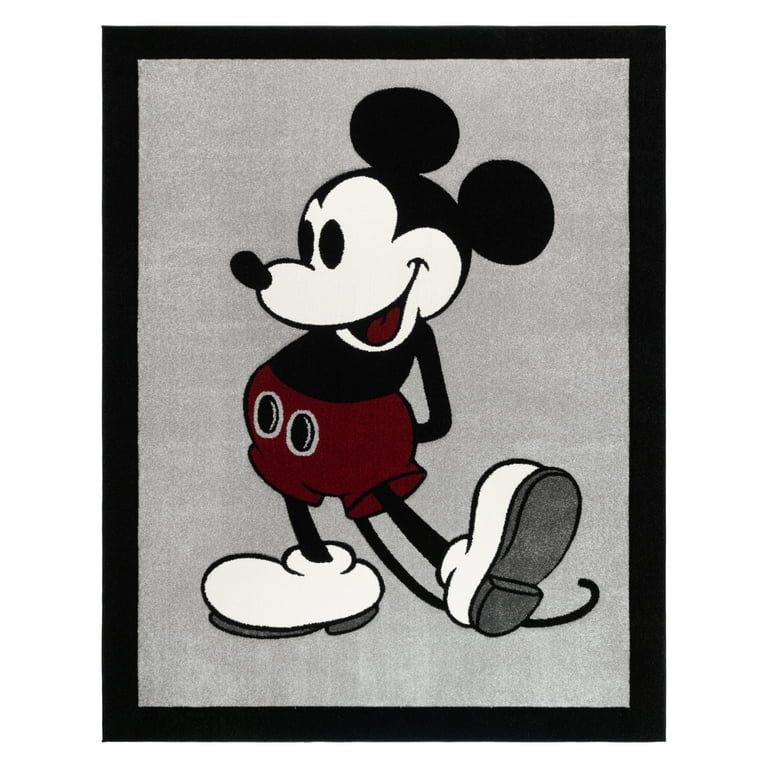 Disney Bravo Classic Pose Mickey Mouse Modern Geometric Gray