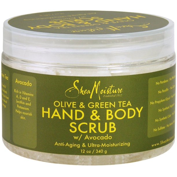 6 Pack Shea Moisture Hand & Body Scrub, Olive & Green Tea 12 oz