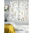 thumbnail image 2 of Botanical Blossom Floral Sheer Curtains for Living Room Bedroom Spring Rustic Flowers Sheer Curtains 72 Inch Long 2 Panels Set Light Filtering Curtain Window Treatments Drapes for Dining Room, 2 of 6