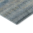 thumbnail image 3 of Addison Rugs Mayfield Premium Machine Washable Transitional Stripes Teal Runner Rug, 2'3" X 7'6" Machine Washable Transitional Stripes Teal Oversized Sherpa Throw Blanket, 3 of 6