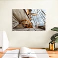 thumbnail image 3 of Elephant Stock Ship Wheel And Deck Wall Art - Horizontal Canvas Wall Art - Living Room Wall Decor - Nautical Canvas - Brown And Beige Decor - 12" x 8", 3 of 8