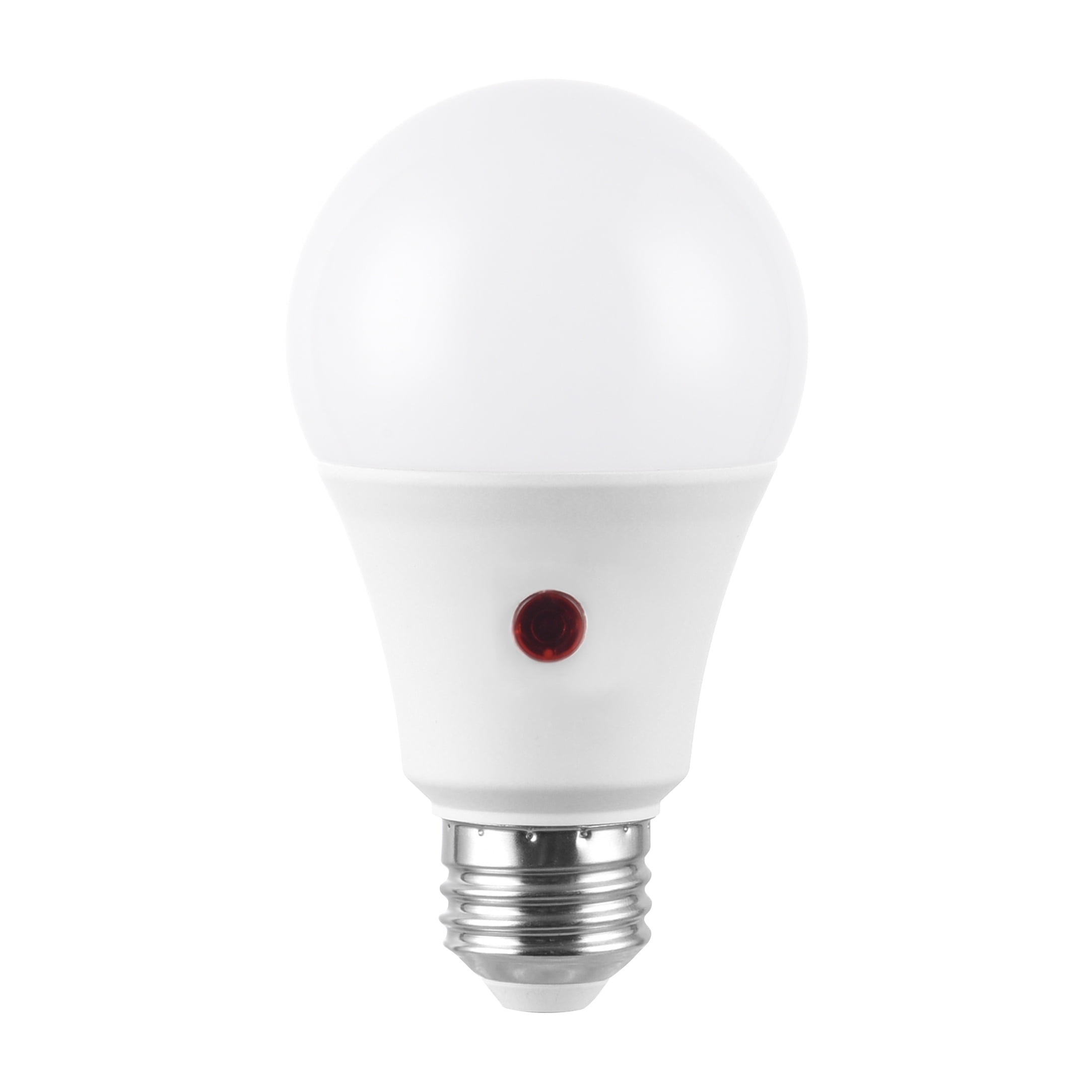 (2 pack) Great Value A19 Dusk-to-Dawn Auto On/Off LED Light Bulb, 9W (60W Equivalent), E26 Medium Base
