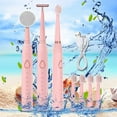 thumbnail image 5 of Toothbrush, Beauty Toothbrush Set, 5 Toothbrush Heads Toothbrush, With 1 Massage Face-lifting Stick Head, And 1 Facial Cleansing, 5 of 5