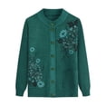 thumbnail image 2 of Sonducket Suéter para personas mayores y de mediana edad, cálido y cómodo de llevar, suéter de punto para mujeres mayores Abrigos y chamarras verde, 2 of 6