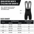 thumbnail image 5 of Qualidyne Men’s Cycling Bib Shorts, 4D Padded Road Bike Bibs with Breathable Mesh Upper & Double-Layer Leg Hem, 5 of 5