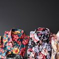 thumbnail image 4 of Camisas s Para Hombre Interior Camisa de manga larga de algodón con flores para hombre Camisas de vestir para hombre (Red, XL), 4 of 7