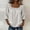 White, variant on Women's 3/4 Sleeve Blouse Square Neck Eyelet Lace Trim Babydoll Tops Casual Summer Peasant Western Tunic Shirts