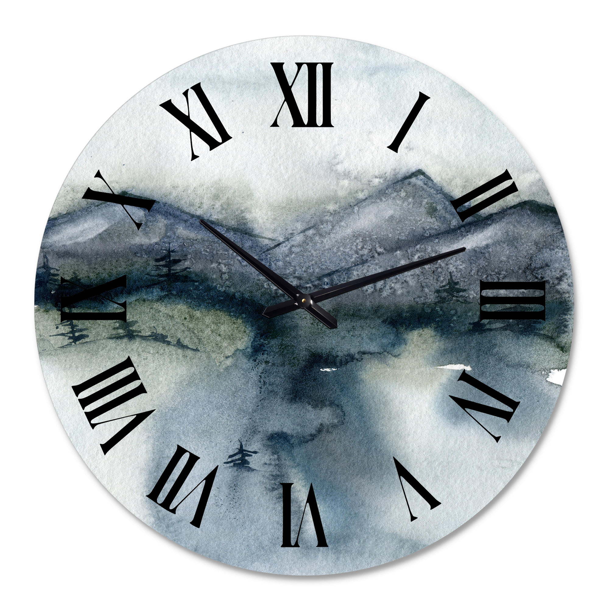 Designart 1 in Modern,Contemporary Wall Clock