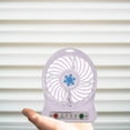 thumbnail image 2 of Klonfd Snowflake Mini Desk Fan USB Rechargeable 3 Speed Quiet Fan Portable Fan With Strong Airflow For /Home, 2 of 5